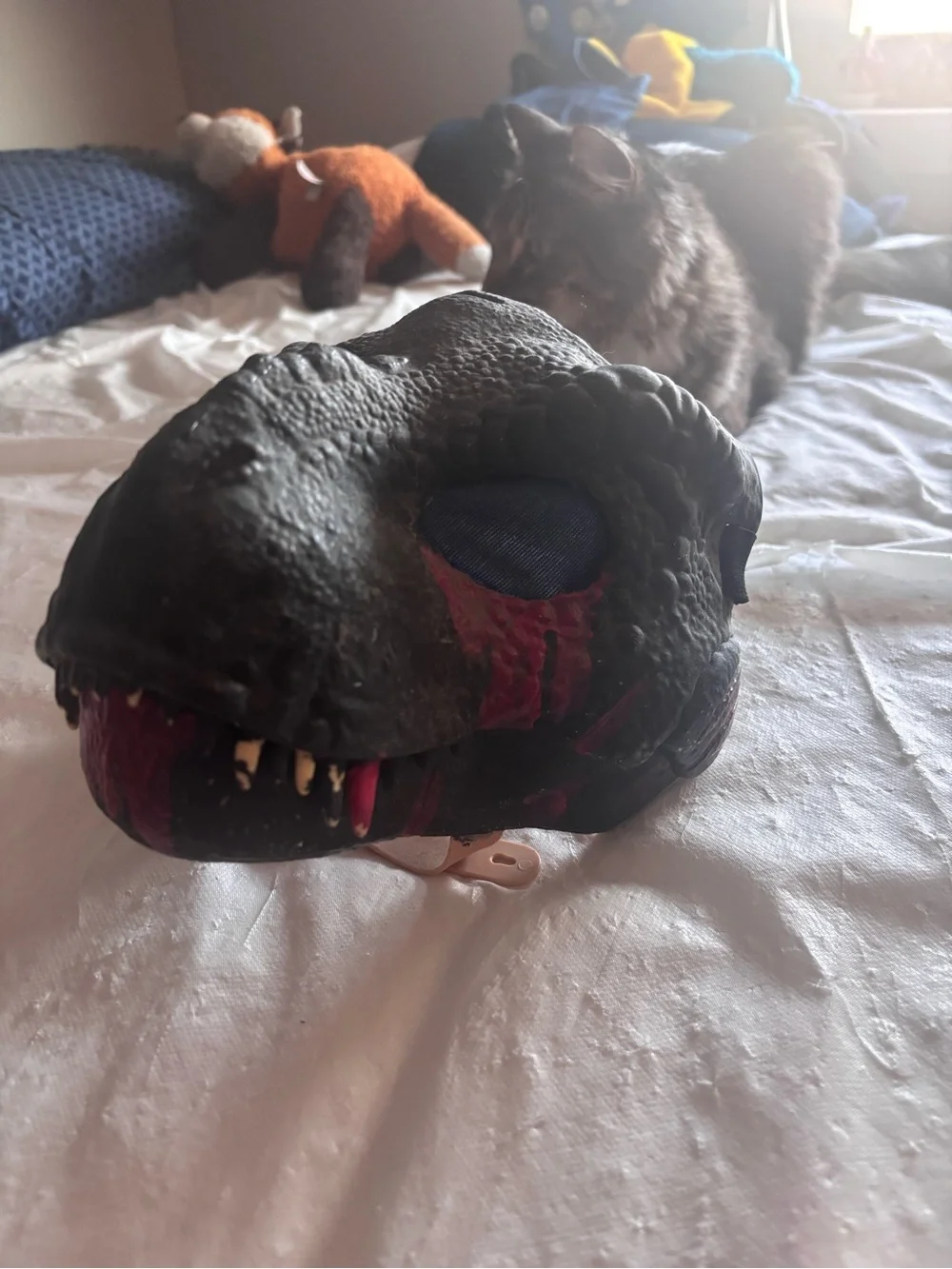 Raptor Dino Fur Suit mask Jurassic World Jurassic Park
